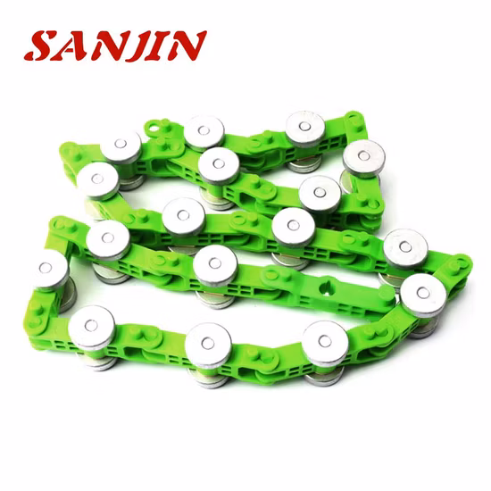 Sjec Escalator Parts Escalator Rotary Chain Green 17/19/22/24/32 Joints