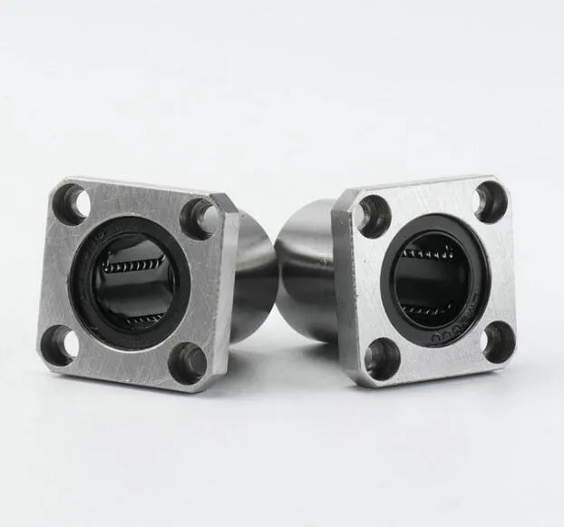 Lmk6-60 Standard Method Flange Bearing with Seat High-Precision Rolling Linear Bearing Optical Shaft with Seat Bearing