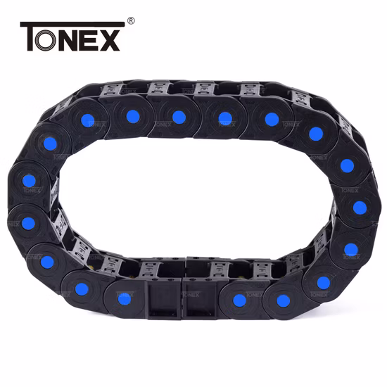 35*50mm Fully Closed Bridge Type Plastic Towline Chain for Cable Protection